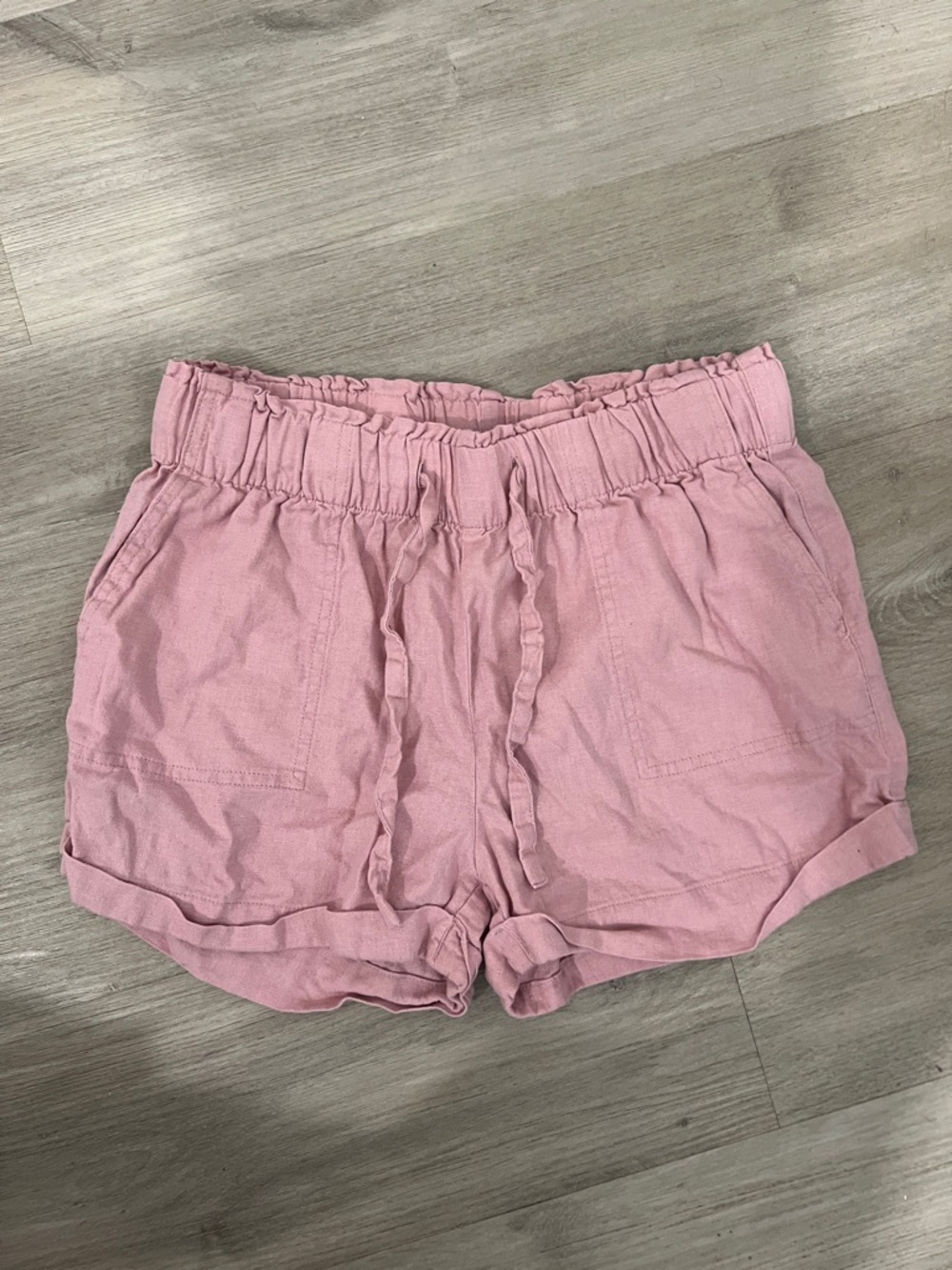 Celebrity Pink Dusty Rose High-Waist‎ Drawstring Shorts Size Small
